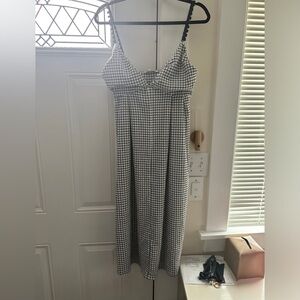 Checkered midi dress sz S
